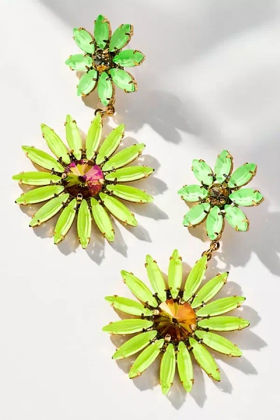 Tova Molly Statement Drop Earrings In Yellow