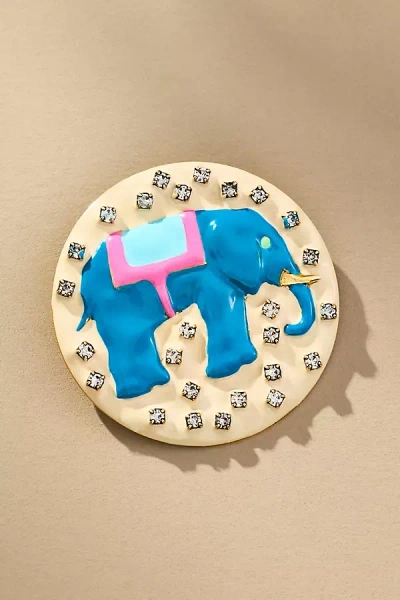 Tova Remember Me Elephant Brooch In Neutral