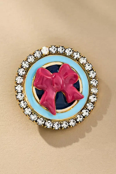 Tova Ribbon Brooch In Gold