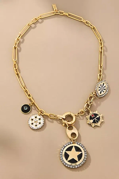 Tova Salute You Charm Necklace In Black