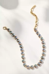 Tova Sofia Crystal Necklace In Grey