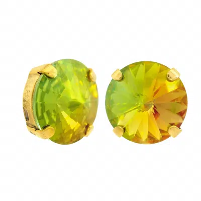 Tova The Basics Crystal Stud Earrings In Verde/bohemian Wonderland In Multi