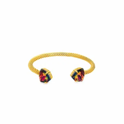 Tova Women's Charlotte Cuff In Triangle Volcano In Transparent