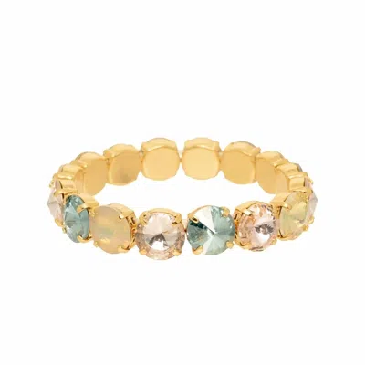 Tova Women's Croatia Stretch Bracelet In Aqua Champagne In Multi