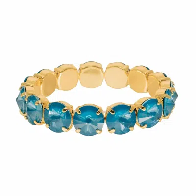 Tova Women's Croatia Stretch Bracelet In Teal Ignite In Multi