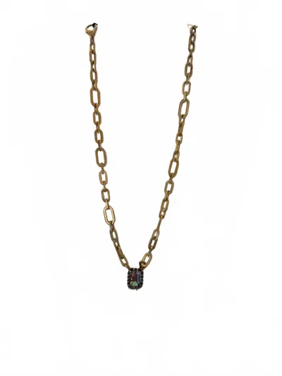 Tova Women's Dereka Necklace In Indicolite Lemon In Gold