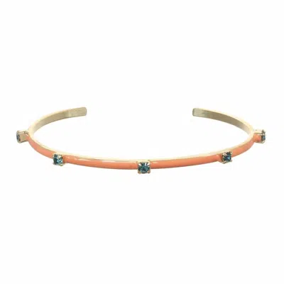 Tova Women's Everly Cuff In Peach In Pink