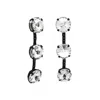 Tova Women's Freya Earrings In Smutt & Clear In Black