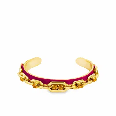 Tova Women's Hillary Cuff Bracelet In Maroon In Multi