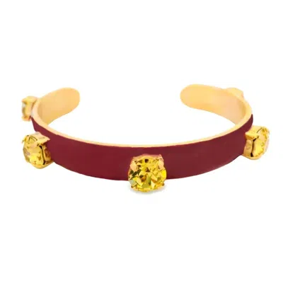 Tova Women's Kennedy Cuff Bracelet In Berry In Pink