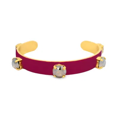 Tova Women's Kennedy Cuff Bracelet In Cherry In Red