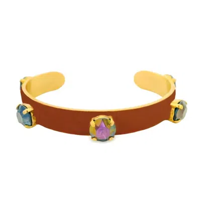 Tova Women's Kennedy Cuff Bracelet In Chocolate In Gold
