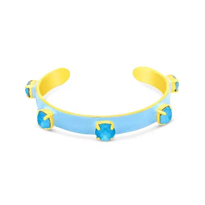 Tova Women's Kennedy Cuff Bracelet In Light Blue
