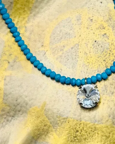 Tova Women's Paige Necklace In Turquoise Blue In Multi