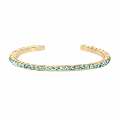 Tova Women's Rae Stackable Cuffs In Light Turquoise In Blue
