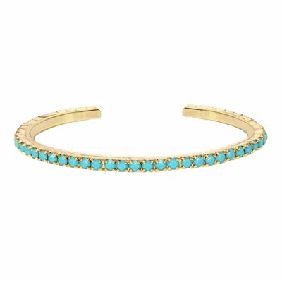 Tova Women's Rae Stackable Cuffs In Turquoise In Blue