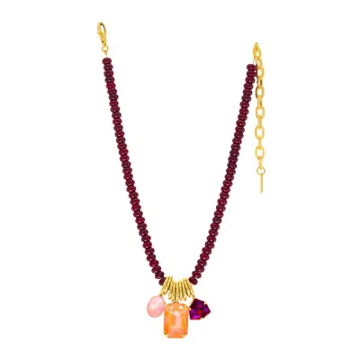 Tova Women's San Angelo Necklace In Purple In Multi