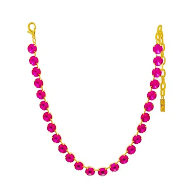 Tova Women's Sofia Necklace In Fuchsia Matte In Pink
