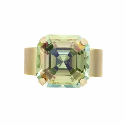 Tova Women's Solitaire Rings In Green In Yellow
