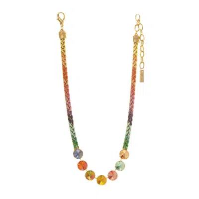 Tova Women's Stacy Necklace In Antique Gold! In Multi