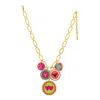 Tova Women's Together Forever Necklace In Pink Multi In Gold