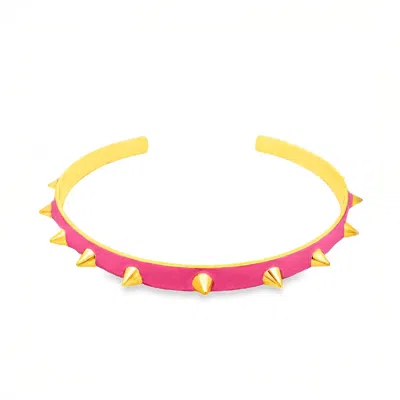 Tova Women's Ziva Collar Necklace In Pink In Red