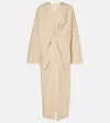 Tove Ailin Cotton Maxi Dress In Beige