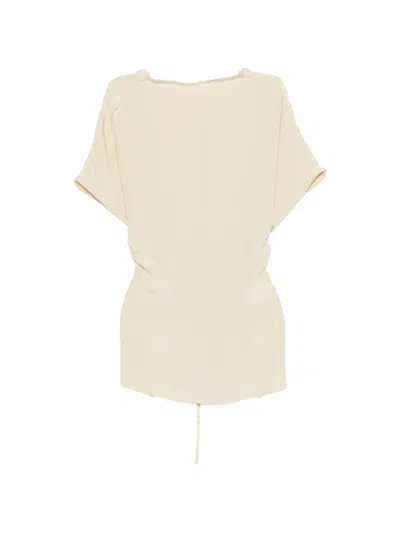 Tove Anya Boat-neck Blouse In Neutral