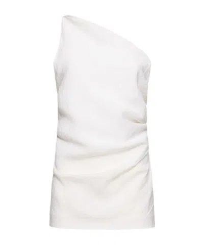 Tove Asymmetrical Design Top In Gray
