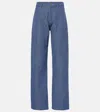 Tove Axel Cotton-blend Straight Pants In Black