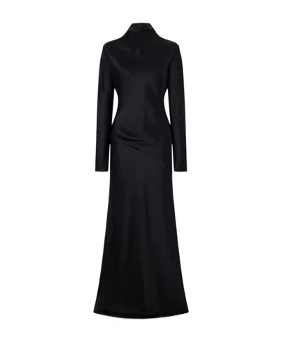 Tove Backless Long Dress In Black