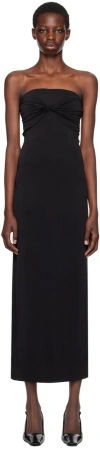 Tove Cate Strapless Stretch-jersey Maxi Dress In Black