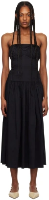 Tove Lauryn Stretch Cotton Strapless Dress In Black
