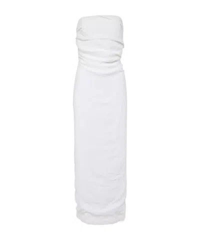 Tove Bridal Sabella Linen Maxi Dress In White