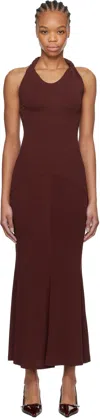 Tove Burgundy Eleanor Maxi Dress In Burgundy
