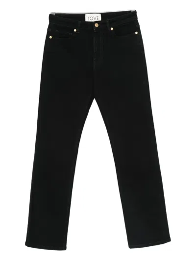 Tove Button Jeans In Black
