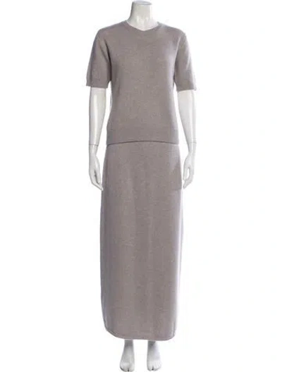Pre-owned Tove Cashmere Skirt Set In Grey