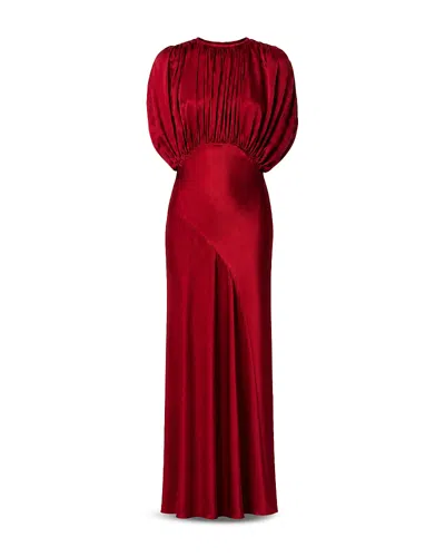 Tove Coco Silk Dress In Red
