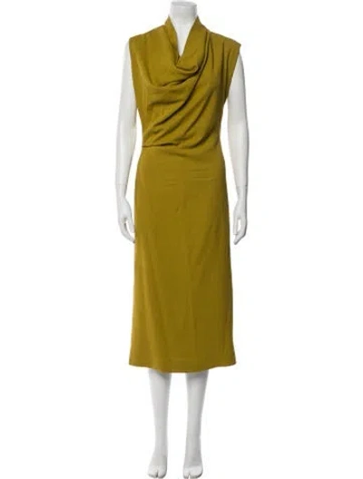 Pre-owned Tove Cowl Neck Long Dress W/ Tags In Green