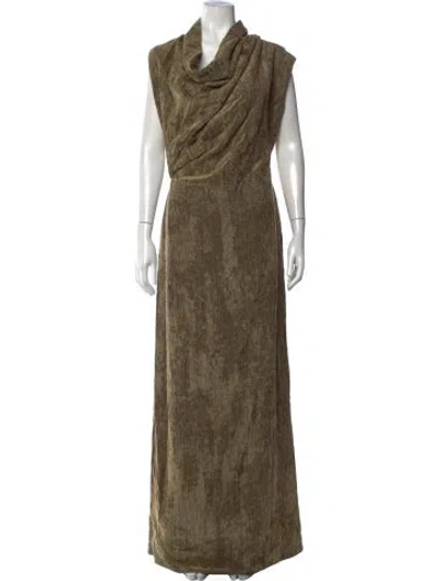 Pre-owned Tove Cowl Neck Long Dress W/ Tags In Green