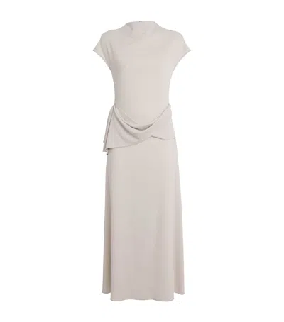 Tove Crepe Clem Maxi Dress In Neutral
