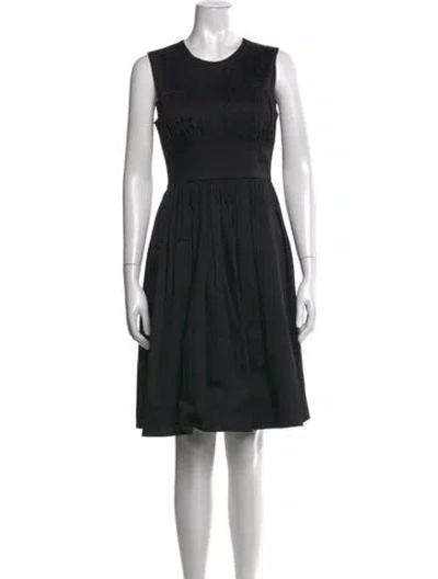 Pre-owned Tove Crew Neck Knee-length Dress In Black