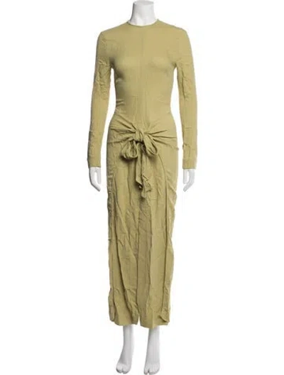 Pre-owned Tove Crew Neck Long Dress In Green