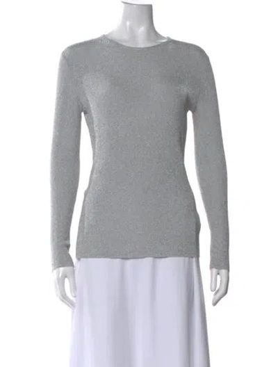 Pre-owned Tove Crew Neck Long Sleeve Top In Green