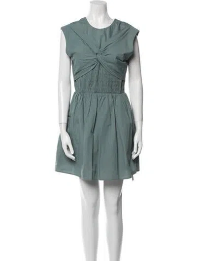 Pre-owned Tove Crew Neck Mini Dress In Blue