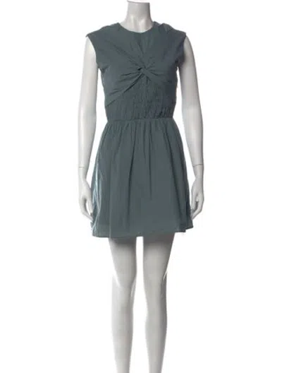 Pre-owned Tove Crew Neck Mini Dress In Blue
