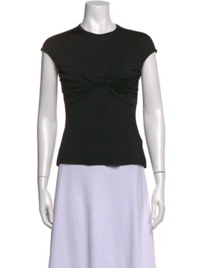 Pre-owned Tove Crew Neck Short Sleeve Top In Black