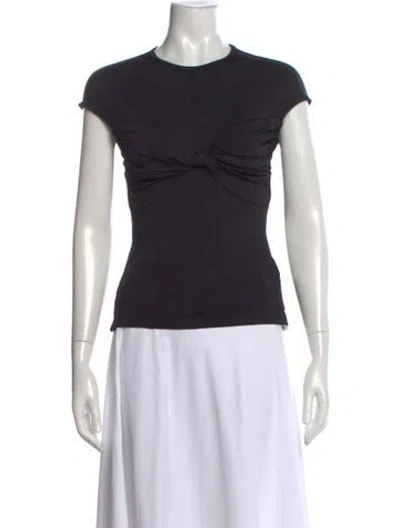 Pre-owned Tove Crew Neck Short Sleeve Top In Black