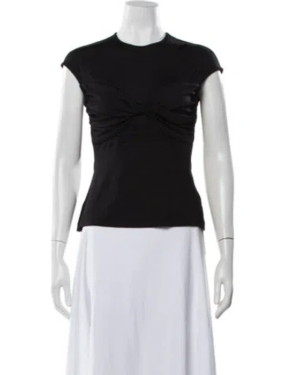 Pre-owned Tove Crew Neck Short Sleeve Top In Black