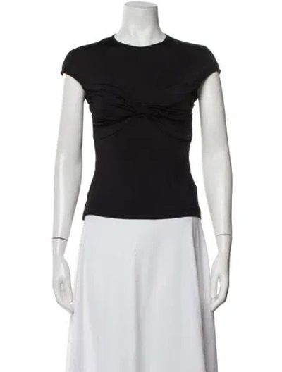 Pre-owned Tove Crew Neck Short Sleeve Top In Black